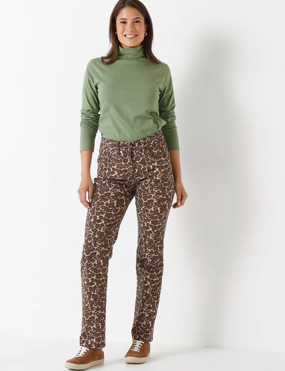 Sous-pull col roulé coton stretch uni (kaki) Sous-pull col roulé coton stretch uni (kaki)
